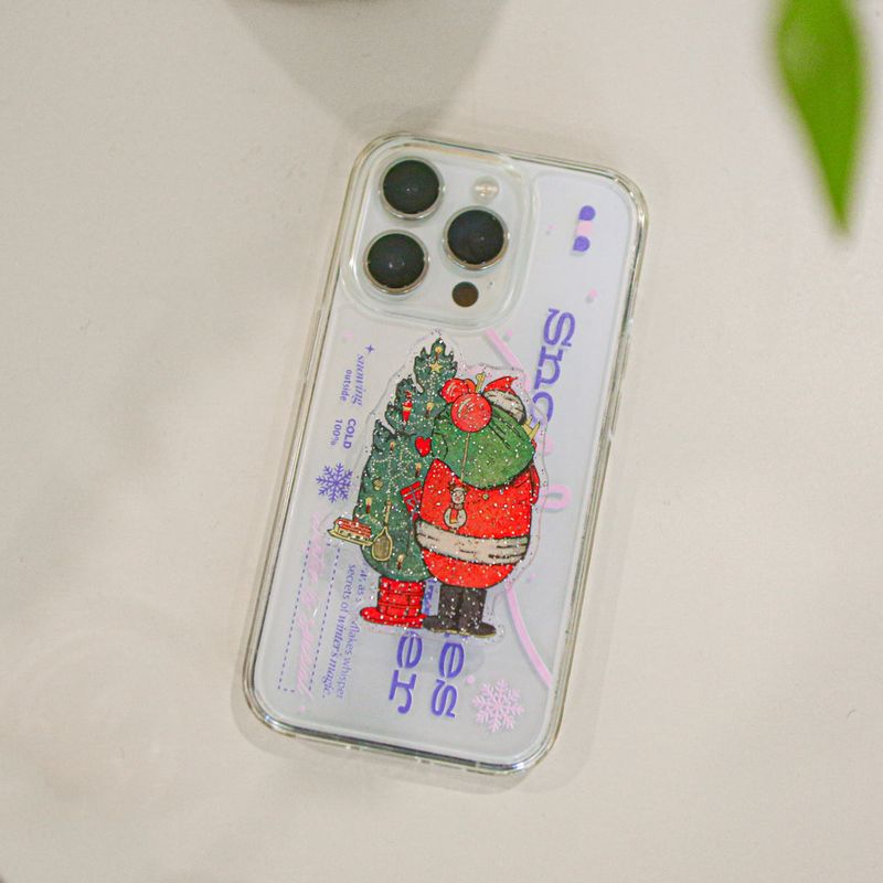 【MADE】(2type) Snow Pink Jelly hard Phone case