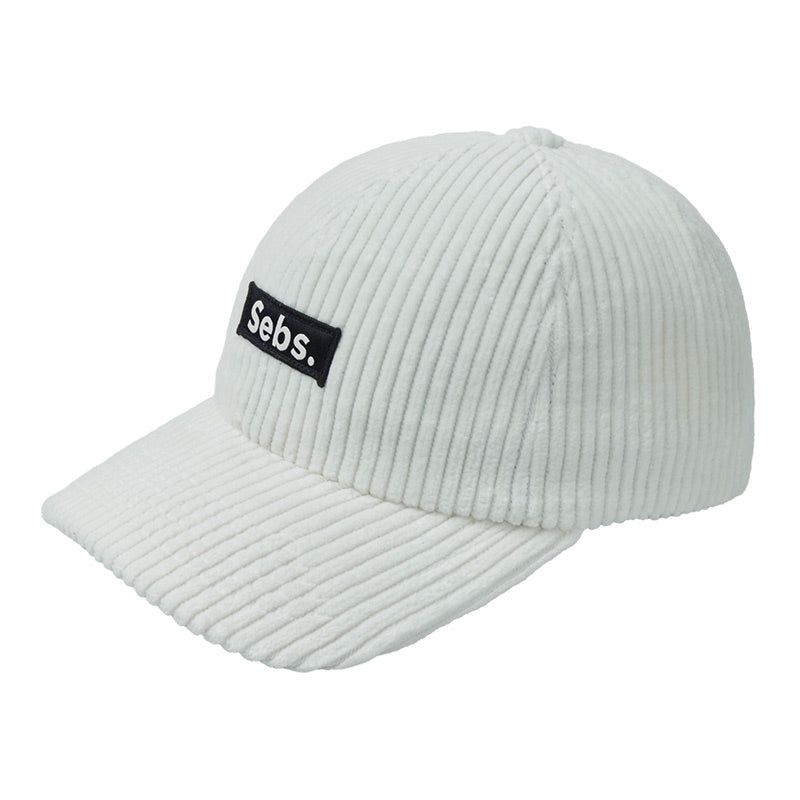 Sebs. CORDULOY ball cap-WHITE