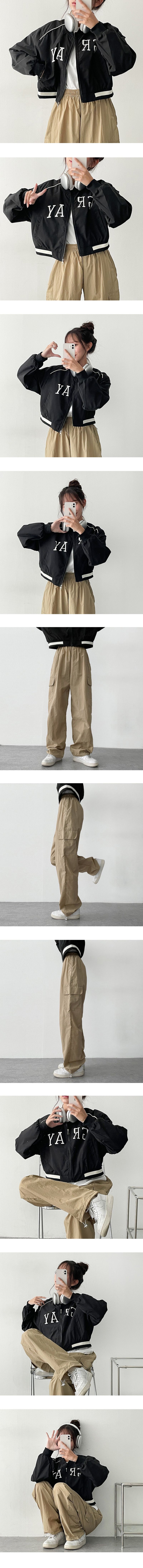 Watch Hem String Cargo Banded Waist Pants