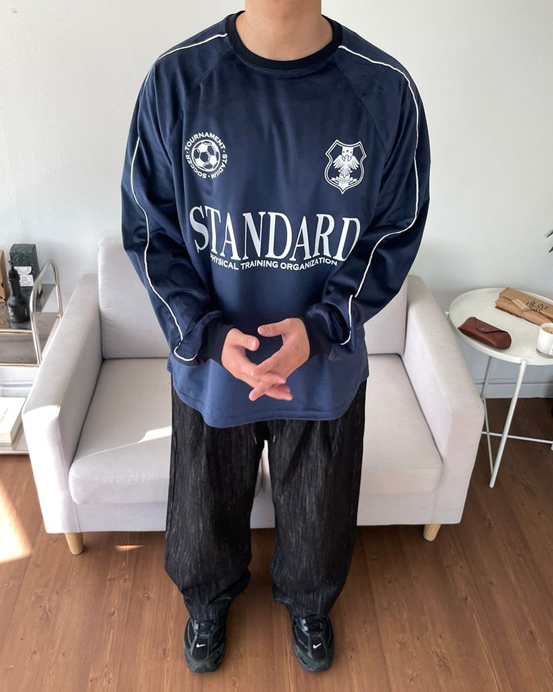 Velvet Soccer Long-Sleeved T-shirt