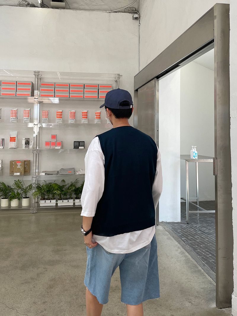 Perfect Linen V Neck Vest (4color)