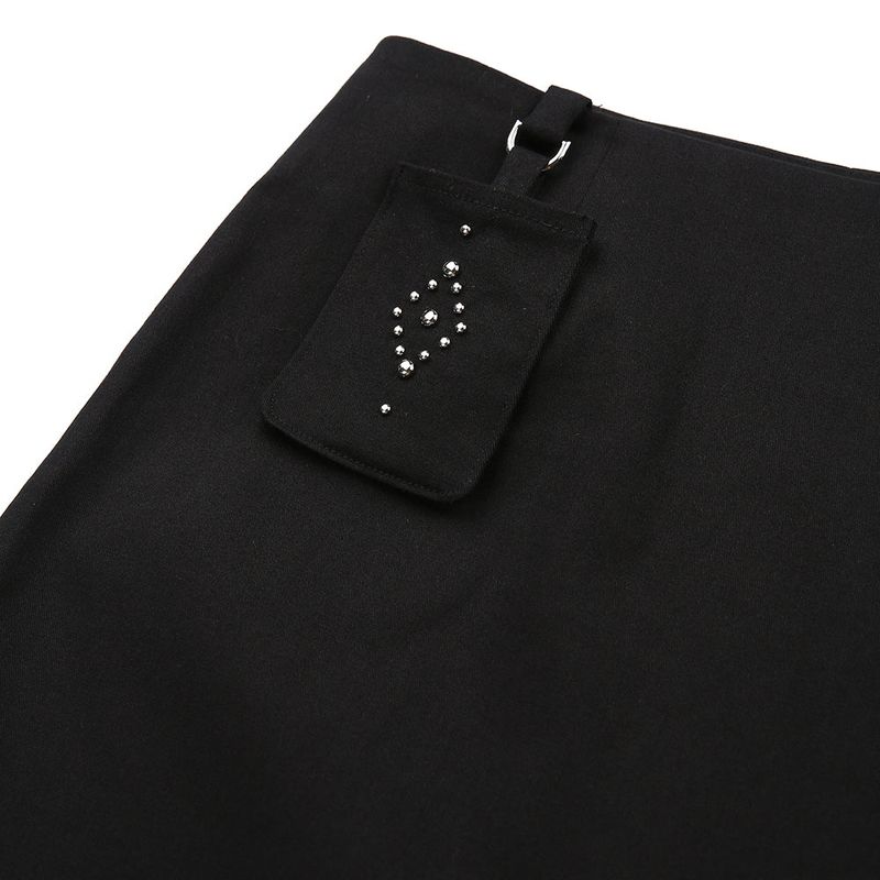Pocket Maxi Skirt - BLACK