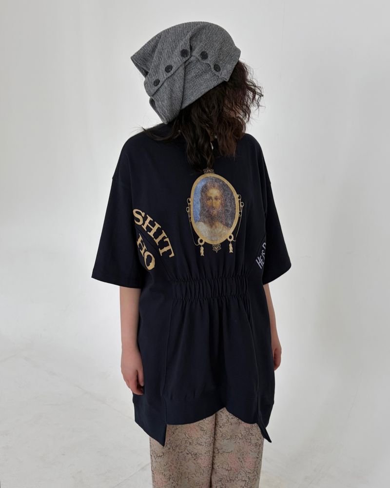 Graphic Boxy Sweat Top