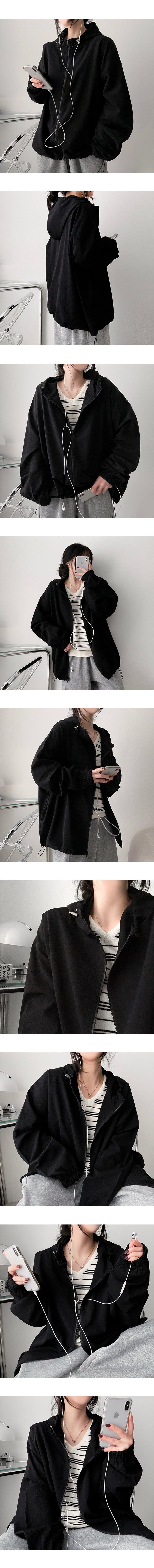 Burve string hooded jumper