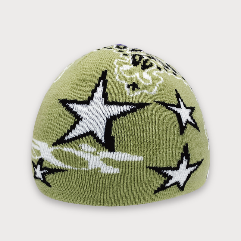  PAISLEY STARRY BEANIE (GRN)