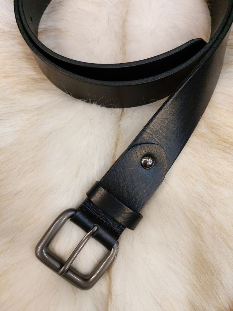 LMN Laurent Metal Cowhide Belt (4 colors)