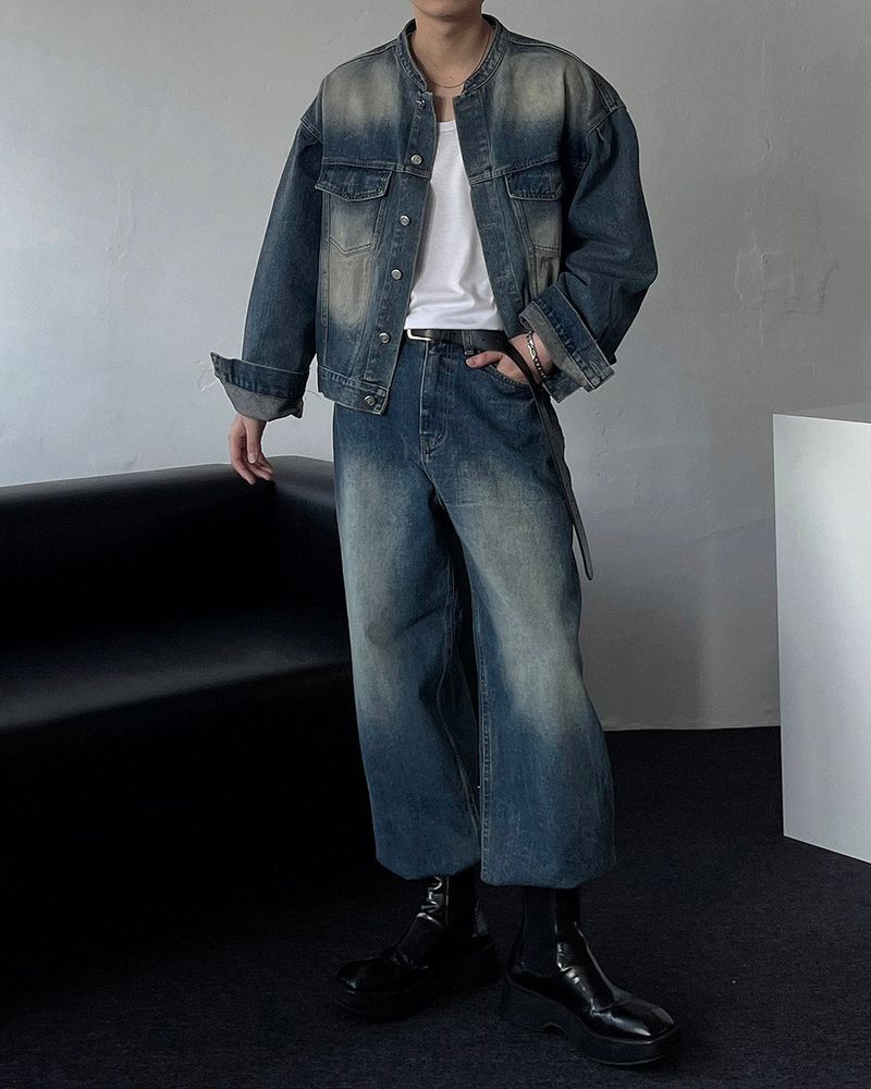 MG727 Garment Dining Denim Pants (3 colors)
