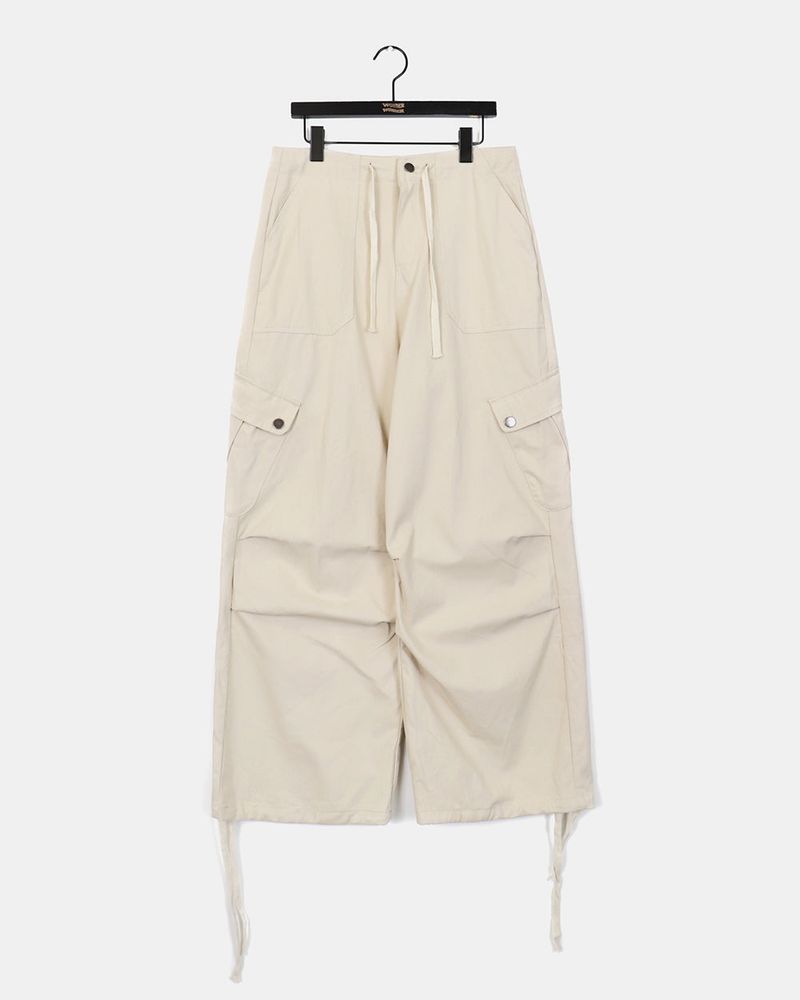 Cesar Wide Cotton Two-Way Cargo Pants