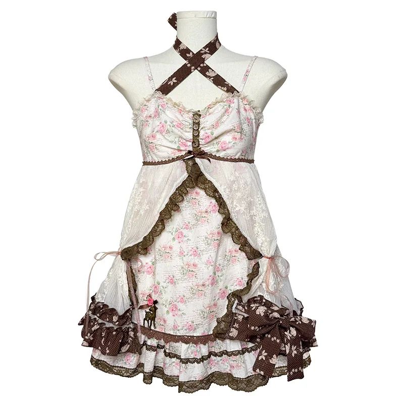 Floral Wall Strap Dress