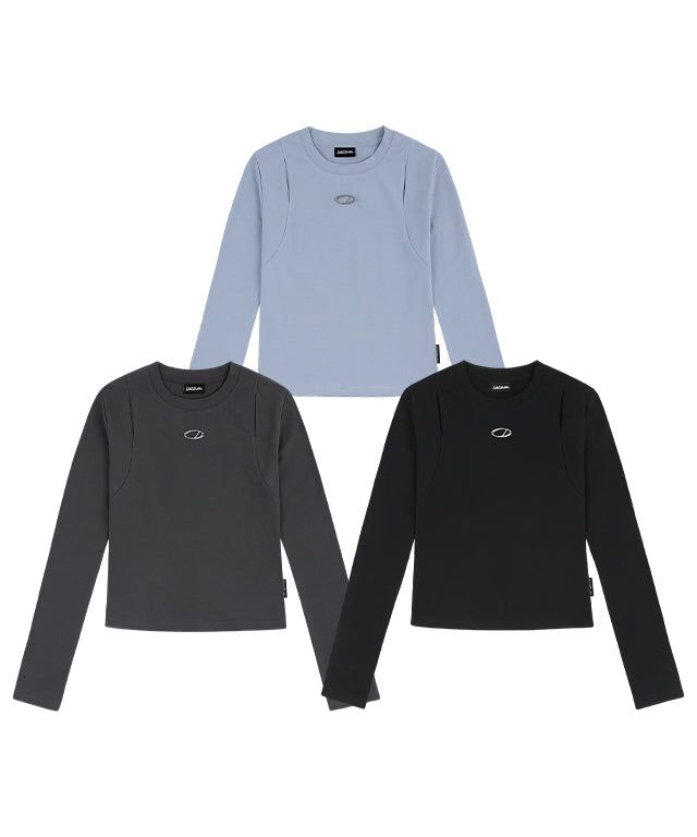 ODDSTUDIO（オッドスタジオ）の「Odd-Signature-Cut-Off-Slim-Long-Sleeve - 3COLOR（Tops）」