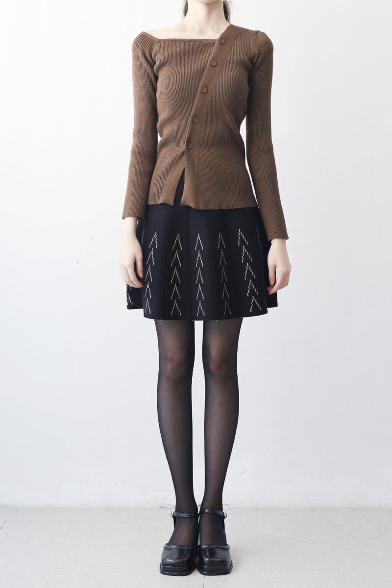 Ethel pattern knit skirt