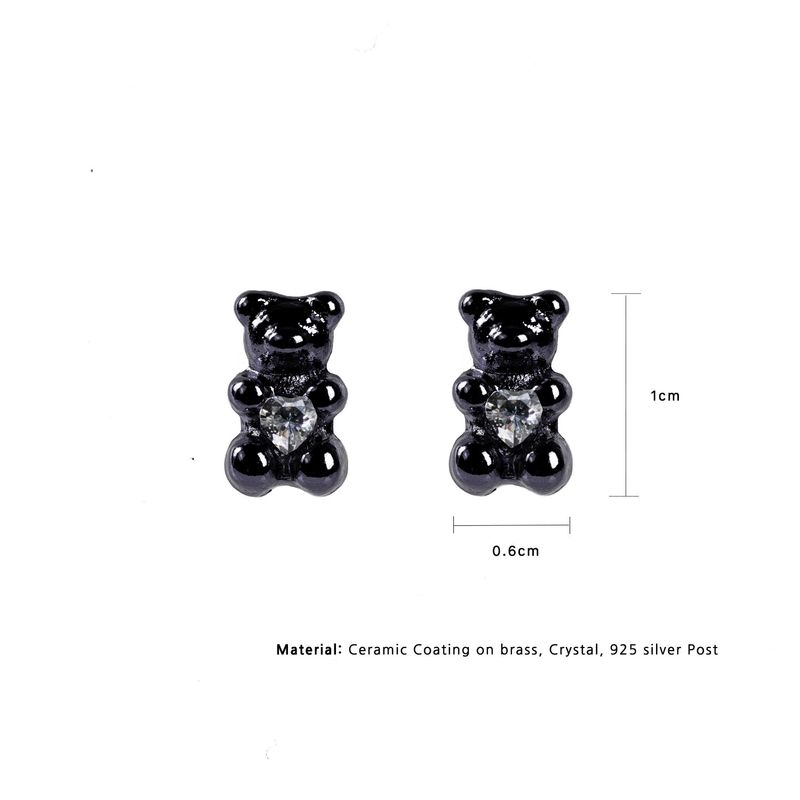 Petit Bear Earrings_Black