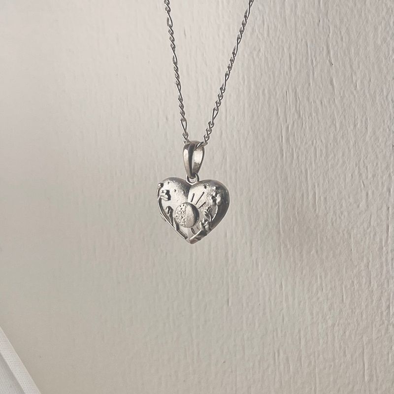 Sun & Moon silver necklace