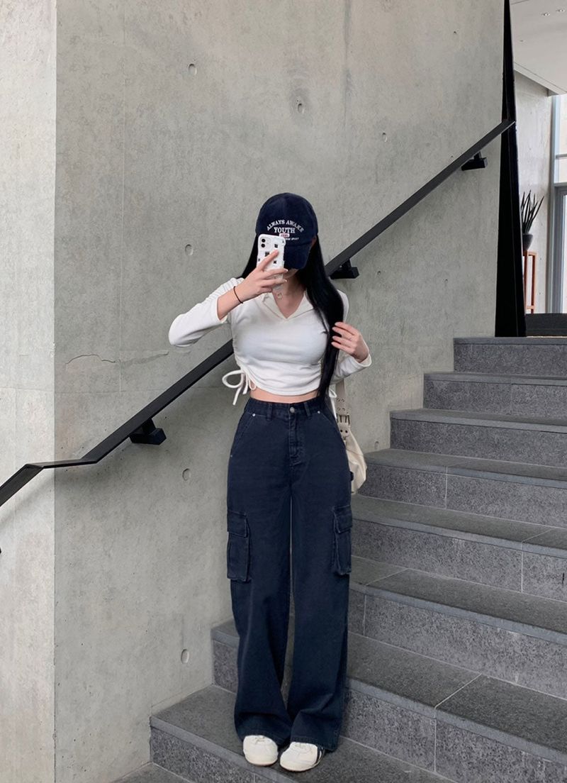 [BELLIDE MADE] Colorful Cotton Cargo Pants