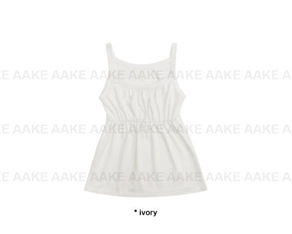 SHIRRING FLARE SLEEVELESS