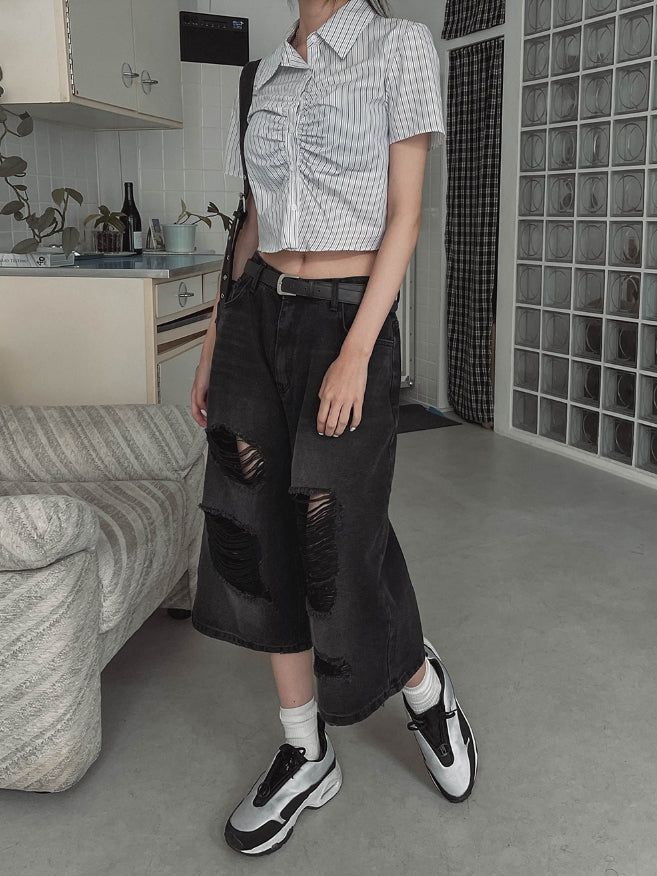 Rita Damage Maxi Bermuda Pants