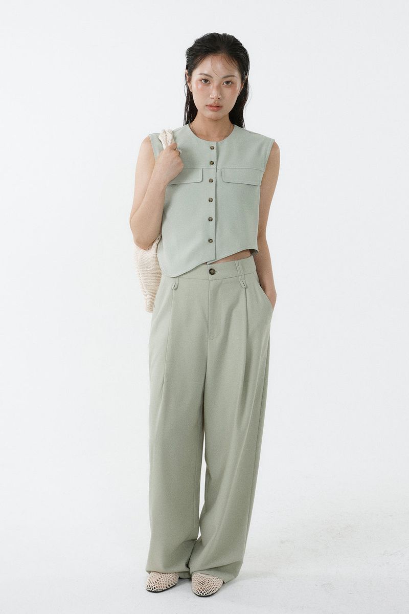 EDGE LOOP PANTS_MINT