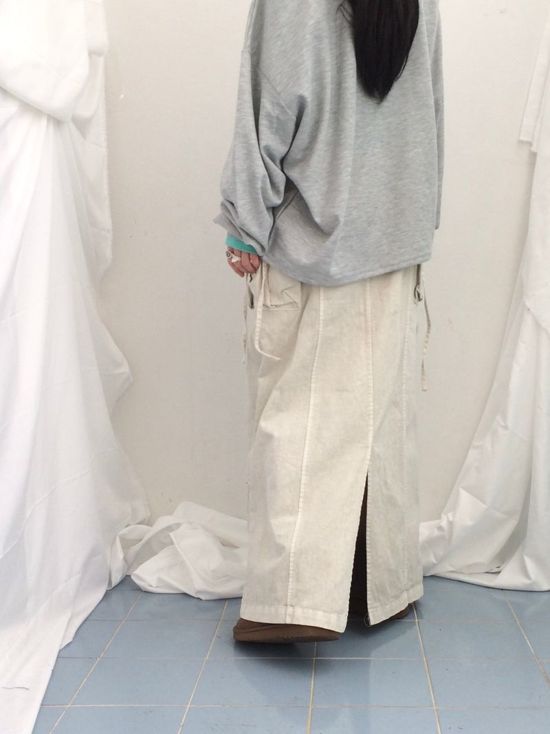 Numbering loose sweatshirt