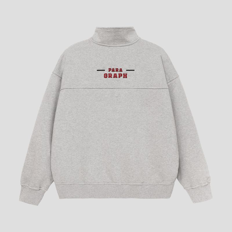 RED FONT QUARTER-ZIP SWEATSHIRT