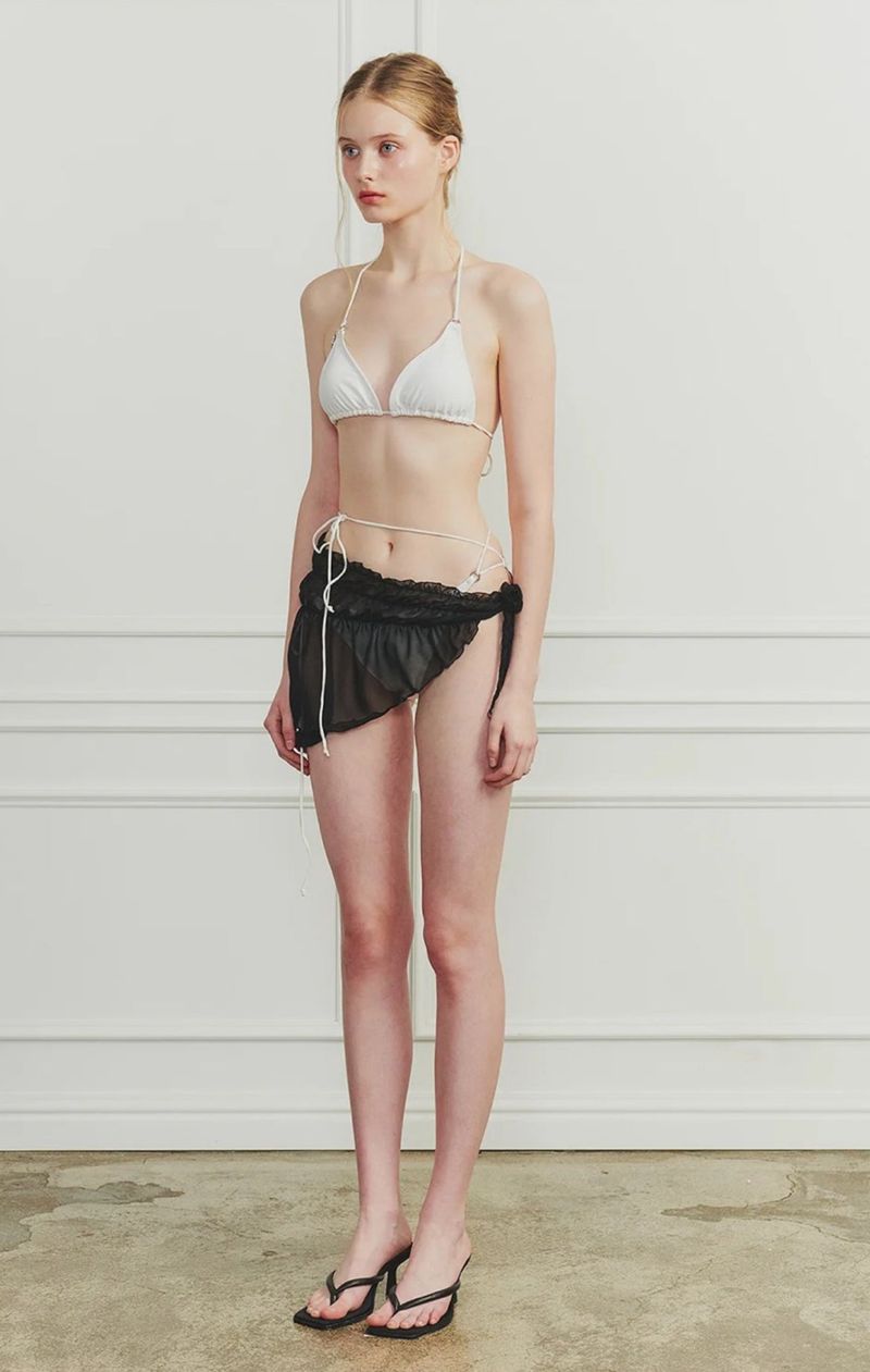 TINA STRING BIKINI SET white