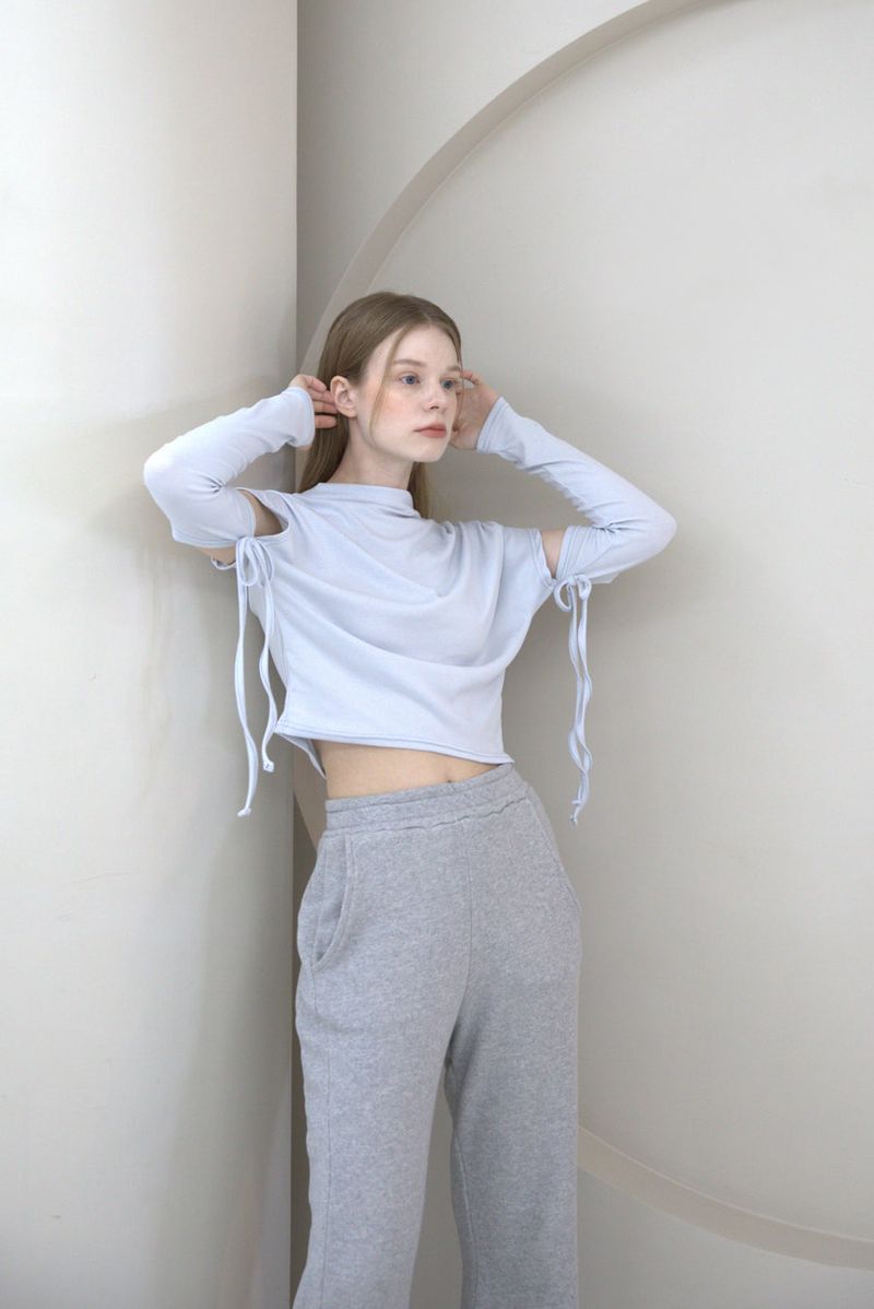 Boots Cut Banding Pants Gray