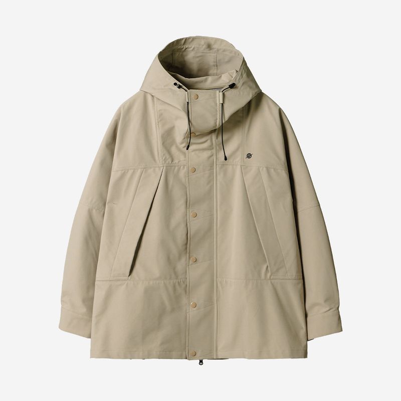3 Layer Hard Shell Long-Jacket - BEIGE