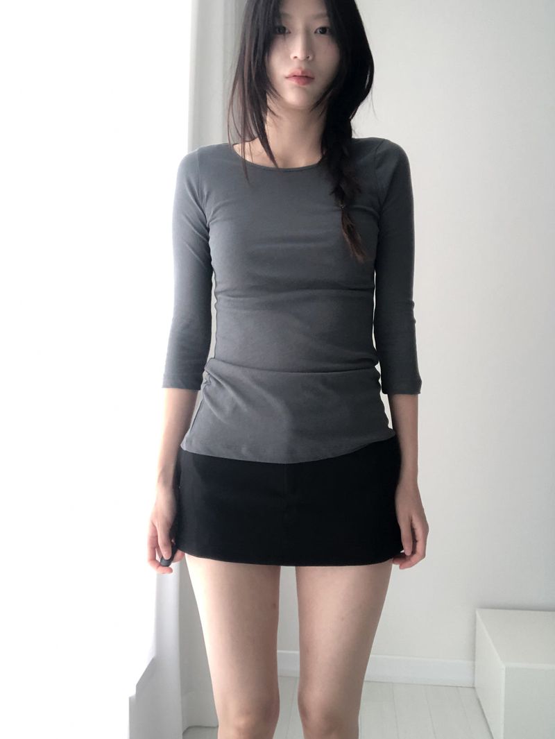 gowa(ゴワ)の「シェイプクォーターTシャツ (3c)(トップス)」