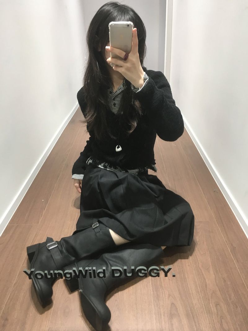 YWD PLEATS SKIRT + BELT (2color)