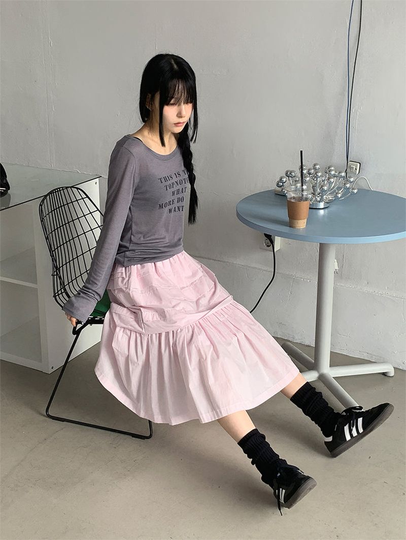 WIDE-NECK PRINTED LONG SLEEVE (3C)