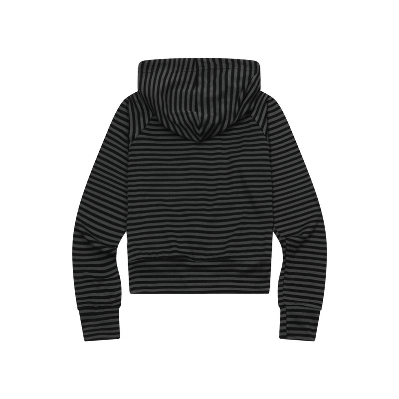 SAHARA LEOPARD CROSS STRIPE RAGLAN HOOD ZIP-UP (2Color)