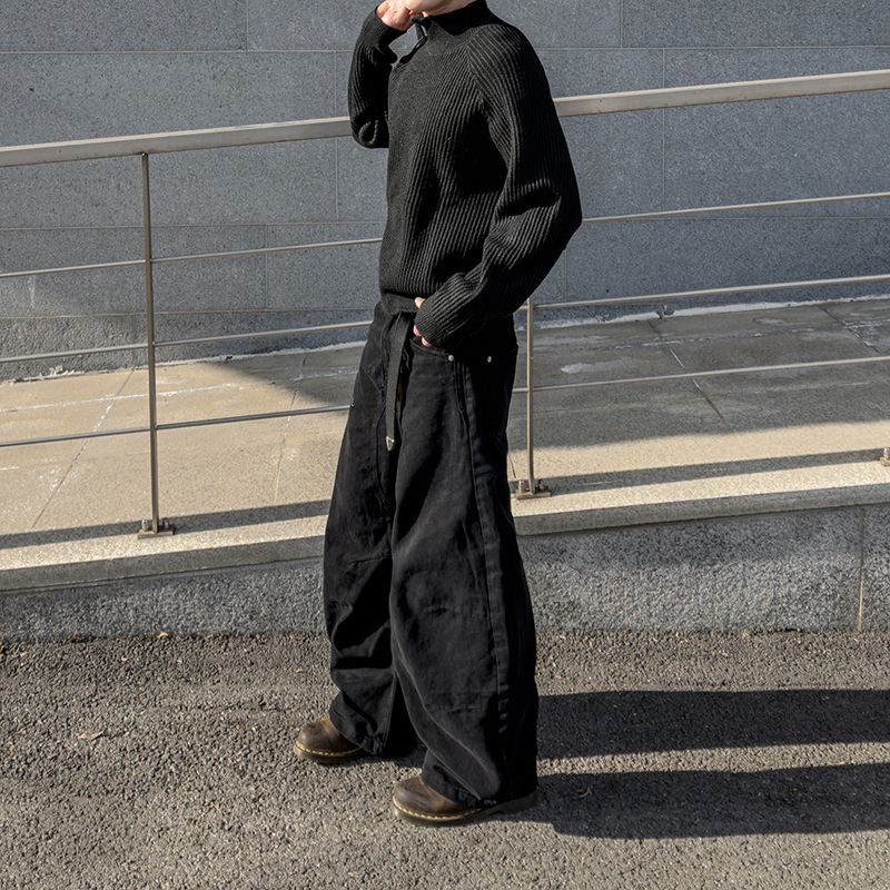 Niv Shoulder Zip-Up Regular Knit