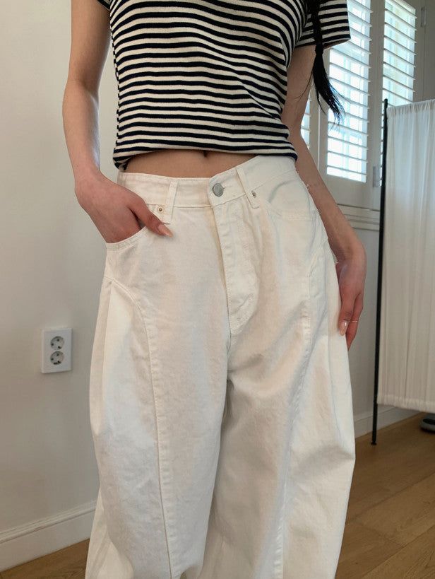 Devil Balloon Pintuck Wide Cotton Pants (3color)