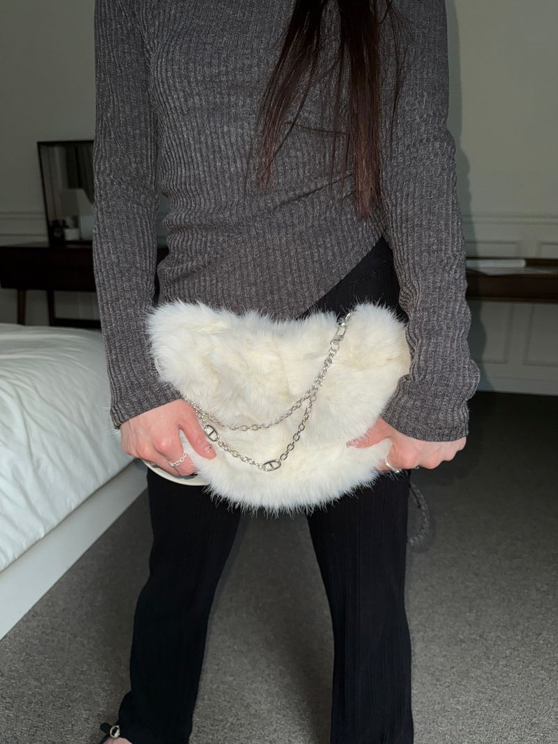 2way puppy bag white