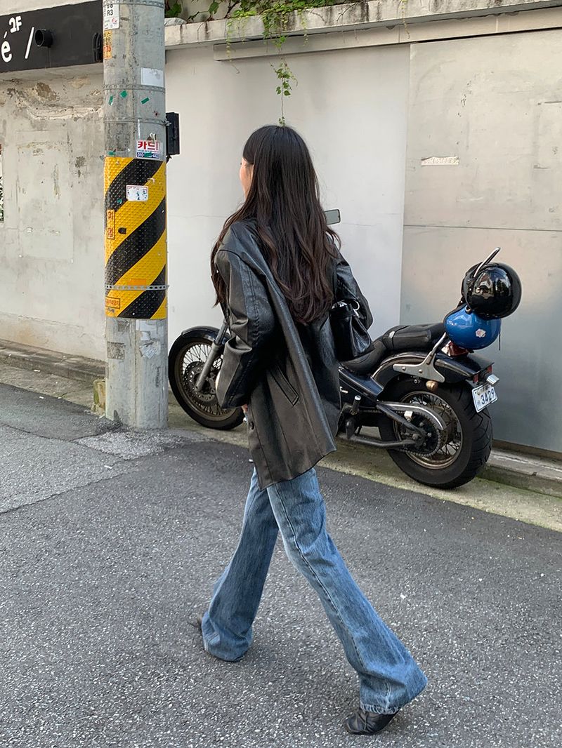 [MADE] Blending leather jacket