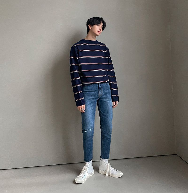 ASCLO(エジュクロ)の「+5cm Middle Washing Dis Denim Pants (6141)(Pants)」