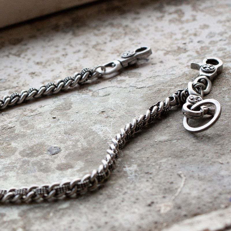 SHOVEOFF（ショーブオフ）の「SVC-508 Antique Silver Handmade Keyring Pants Chain（Accessories）」