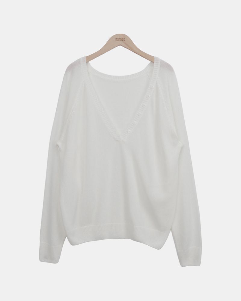 Hebun Deep V-Neck Summer Knit