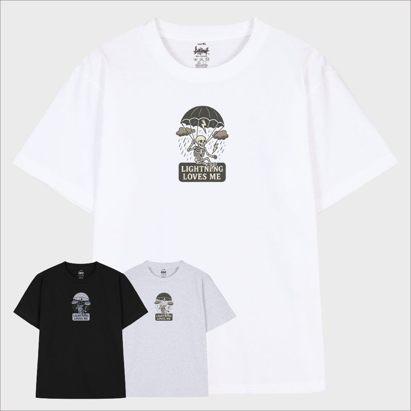 driftout（ドリフトアウト）の「ワロングウェイスケルトンパレードTシャツ (3color)（トップス）」