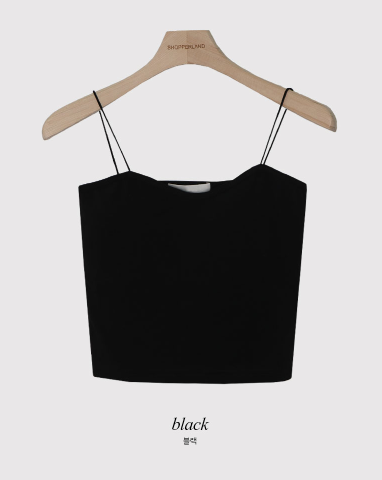 SP Crop Strap Cap Sleeveless (3color)