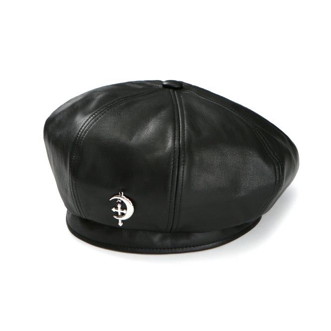CLUT STUDIO(クラットスタジオ)の「0 4 CT eco leather beret - BLACK(Hats)」