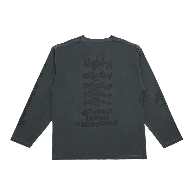 Graffitionmind Graffiti LS Pigment T-shirt (Charcoal)