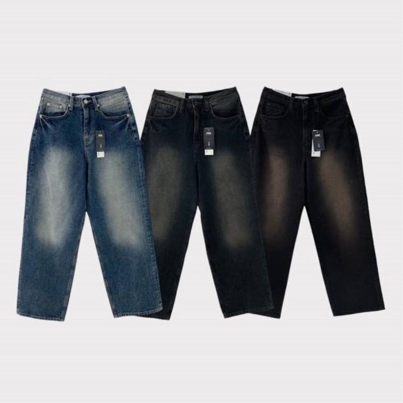 Garment dying denim pants
