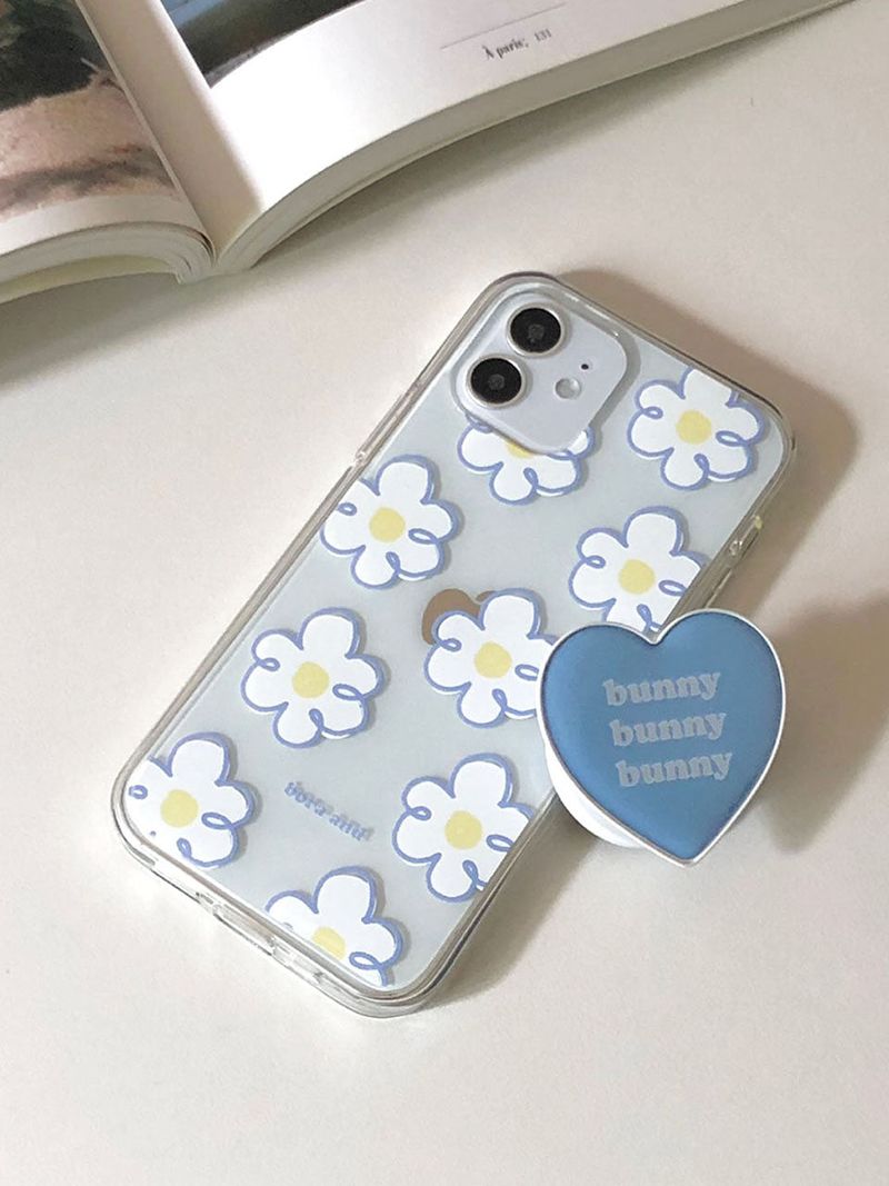 Blue flower jelly case (iphone case)