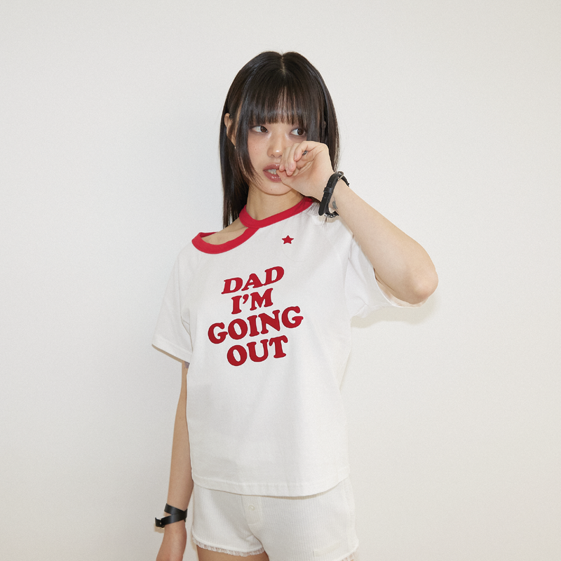 SOIF DRINK（ソイフ ドリンク）の「リンガーダディTシャツ レッド（トップス）」