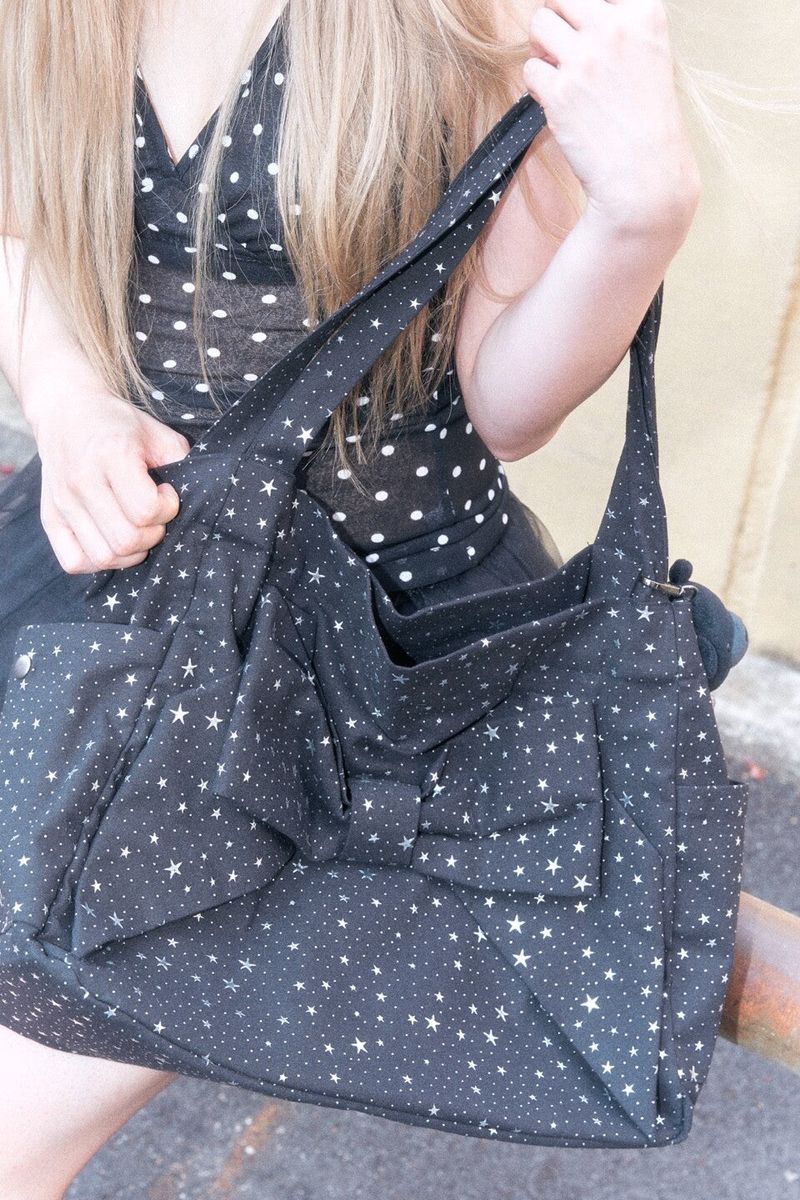 Ribbon bag (Twinkle black)