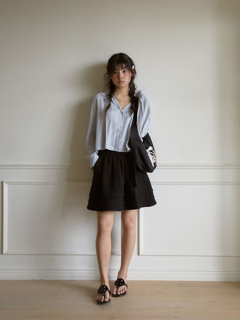Daily ribbon hobo bag_black