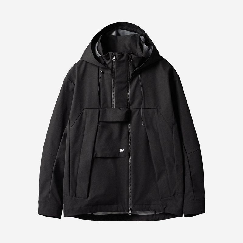 3 Layer Hard Shell Mid-Jacket - BLACK