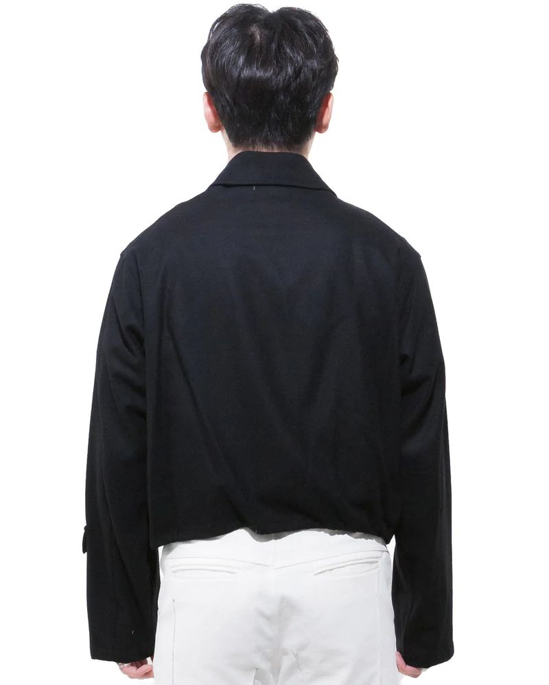 ウールクロップジャケット-BLACK （送料込）- WooStore