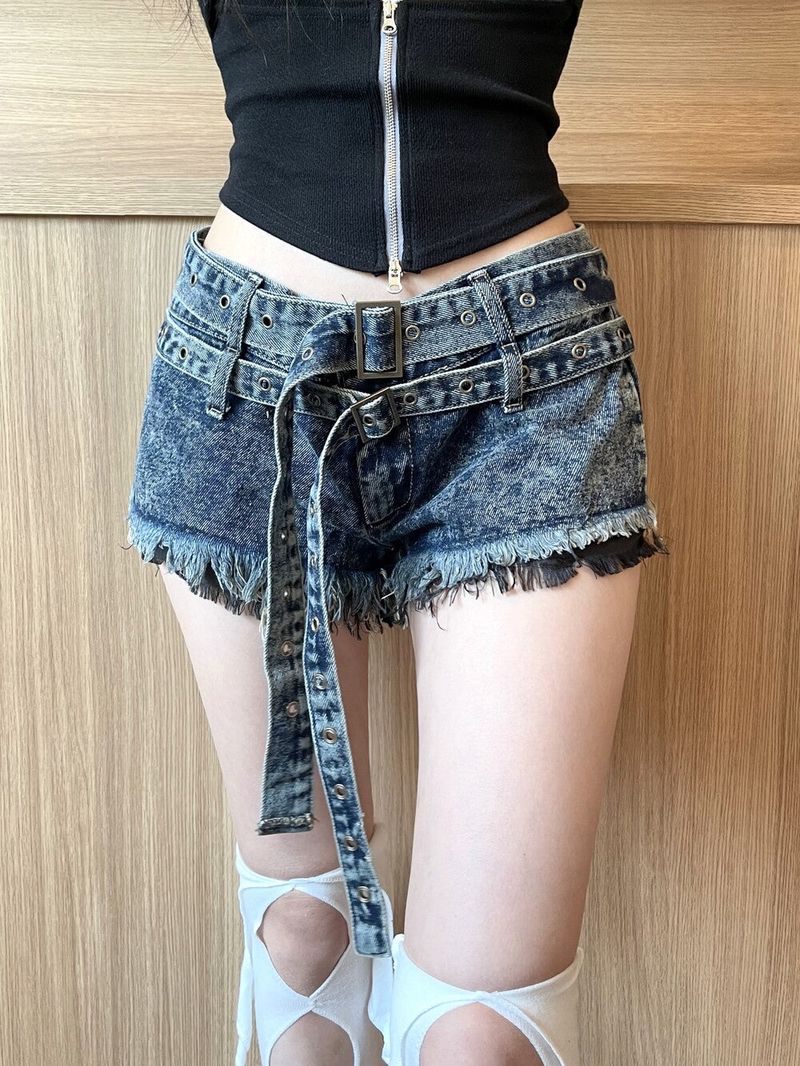 Seow（ソウ）の「[Aespa Ningning] 874. Double belt denim short pt（Pants）」