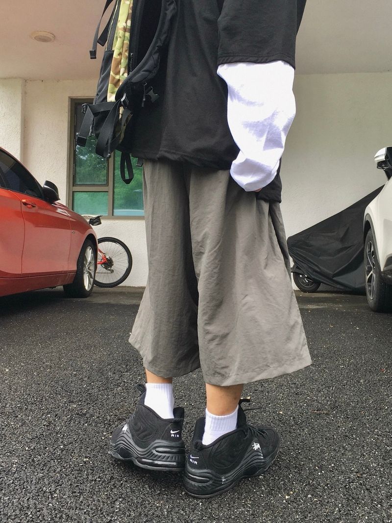 Roin Rivet Nylon Bermuda Pants 3C